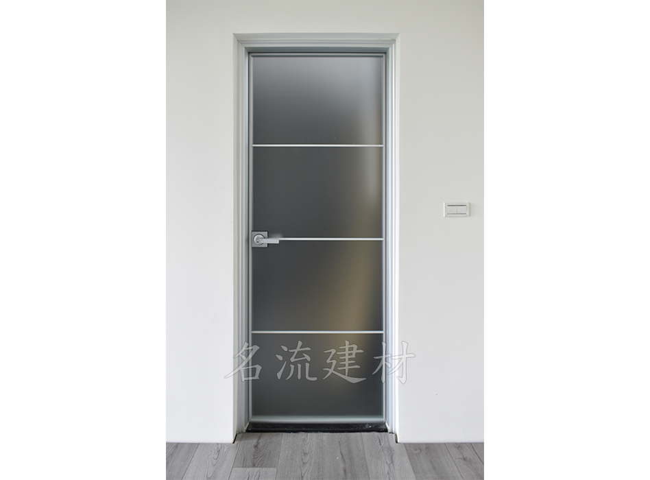 34.浴室門-鋁製淺沙玻璃門